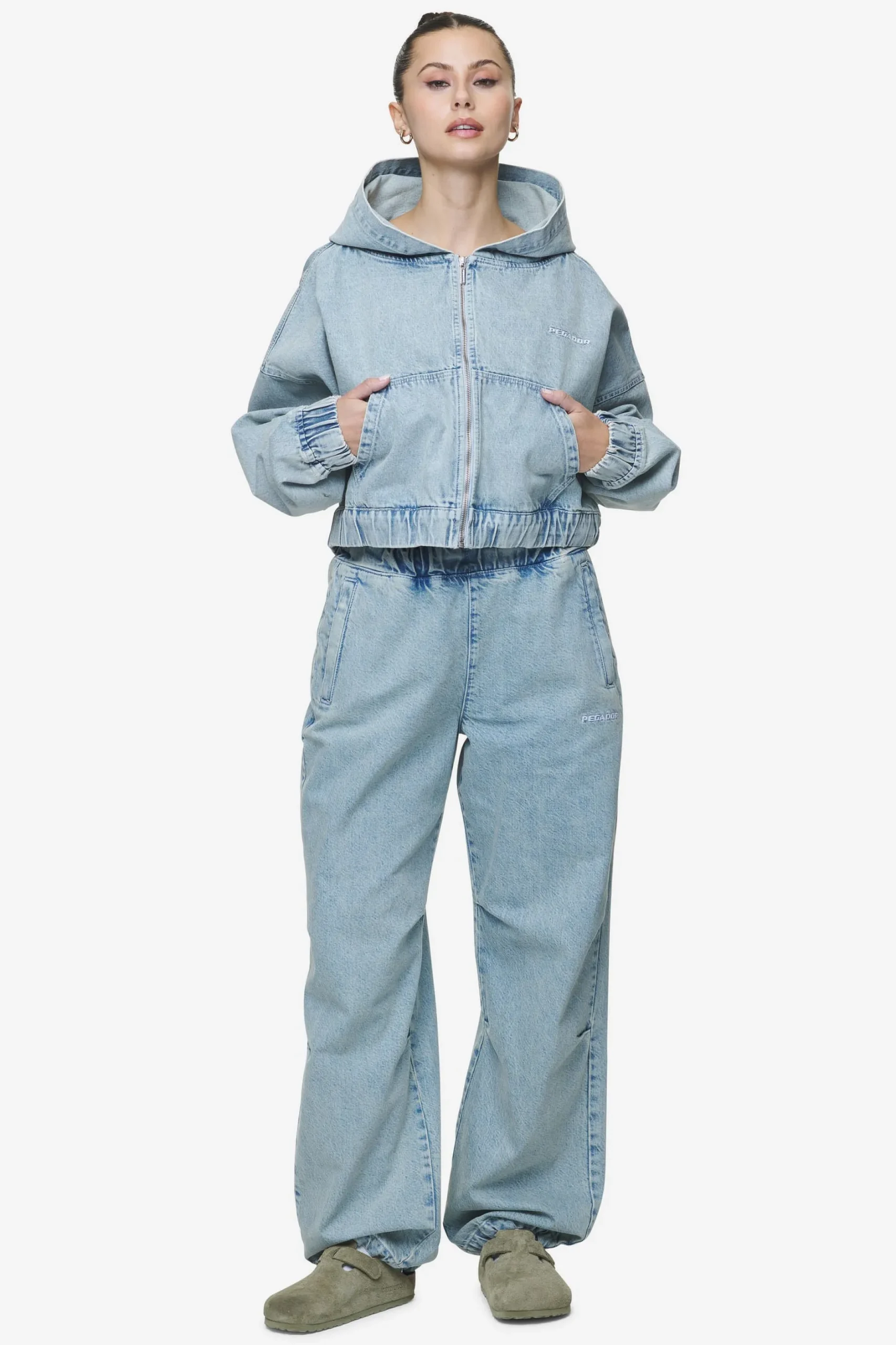 Pegador Soria Loose Fit Jeans Washed Pale Blue