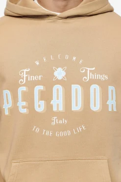 Pegador Stokes Oversized Hoodie Vintage Washed Espresso