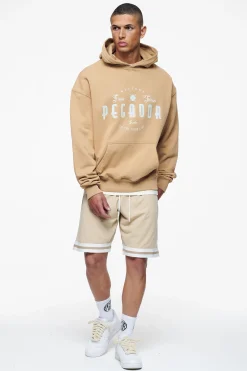 Pegador Stokes Oversized Hoodie Vintage Washed Espresso