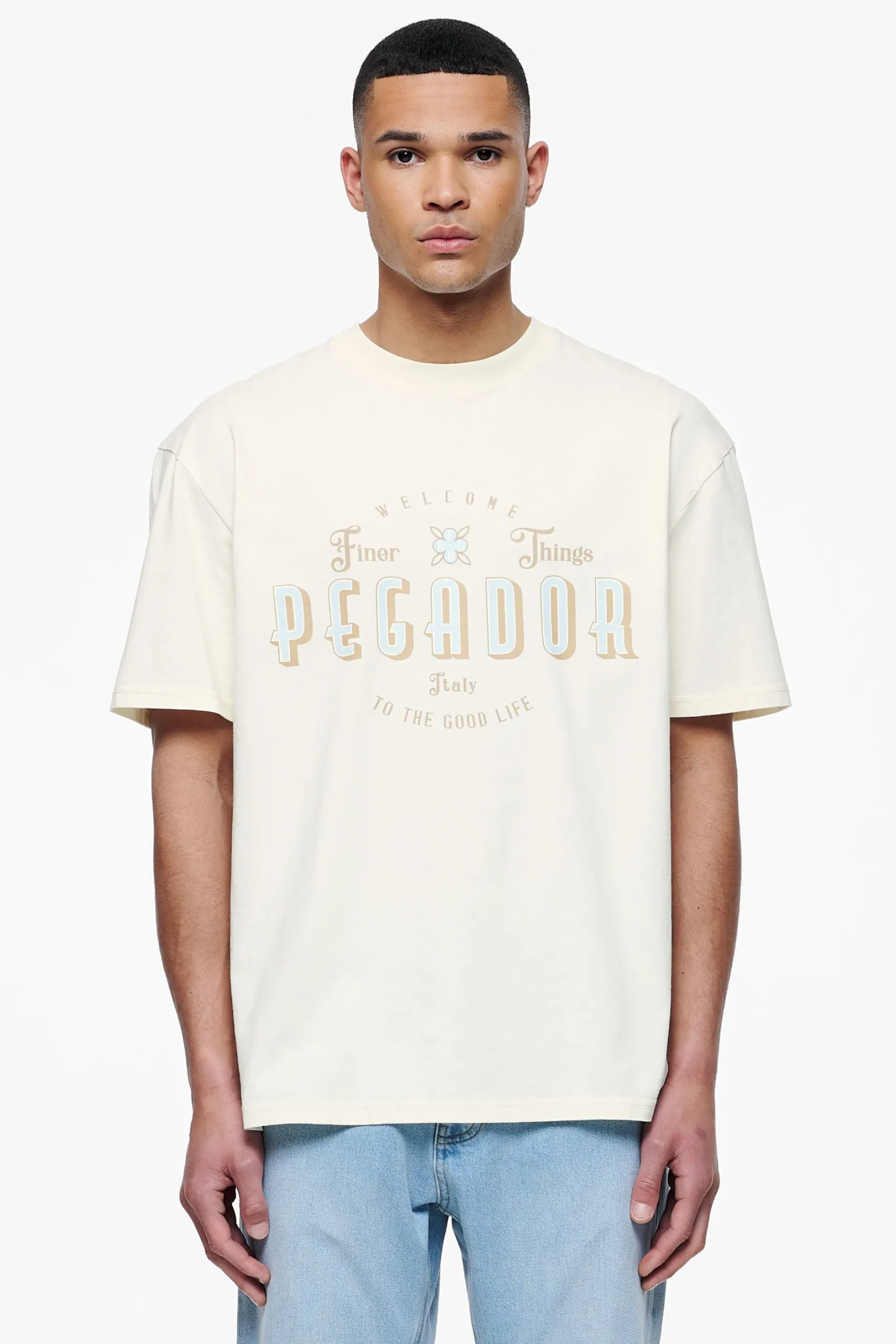 Pegador Stokes Oversized Tee Vintage Washed Unbleached
