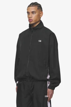Pegador Stow Boxy Track Jacket Black Bubblegum