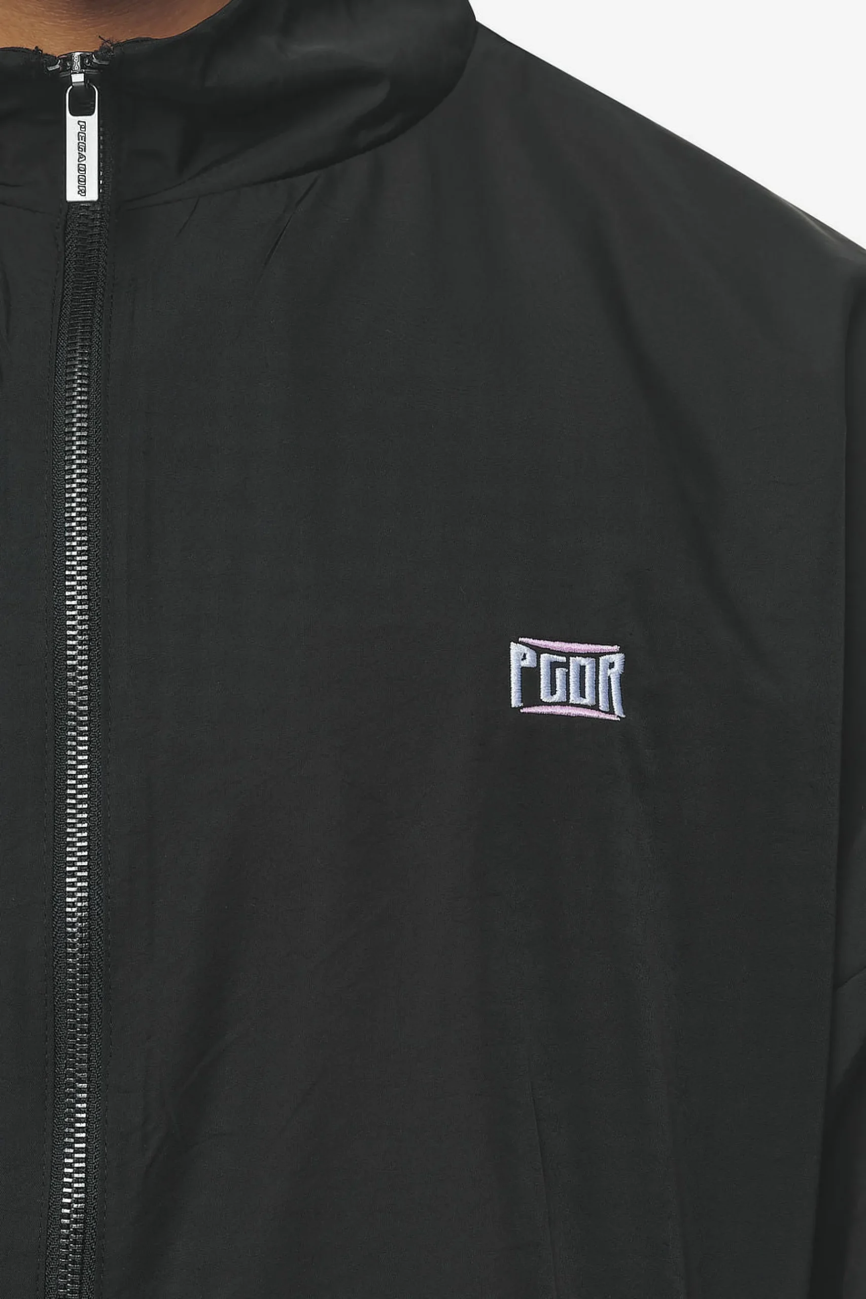 Pegador Stow Boxy Track Jacket Black Bubblegum