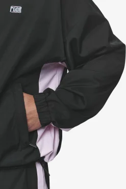 Pegador Stow Boxy Track Jacket Black Bubblegum