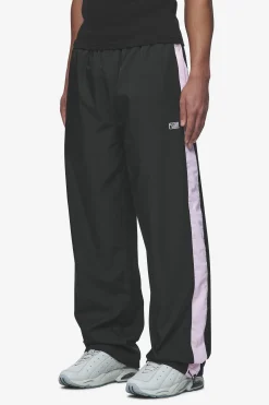 Pegador Stow Wide Track Pants Black Bubblegum