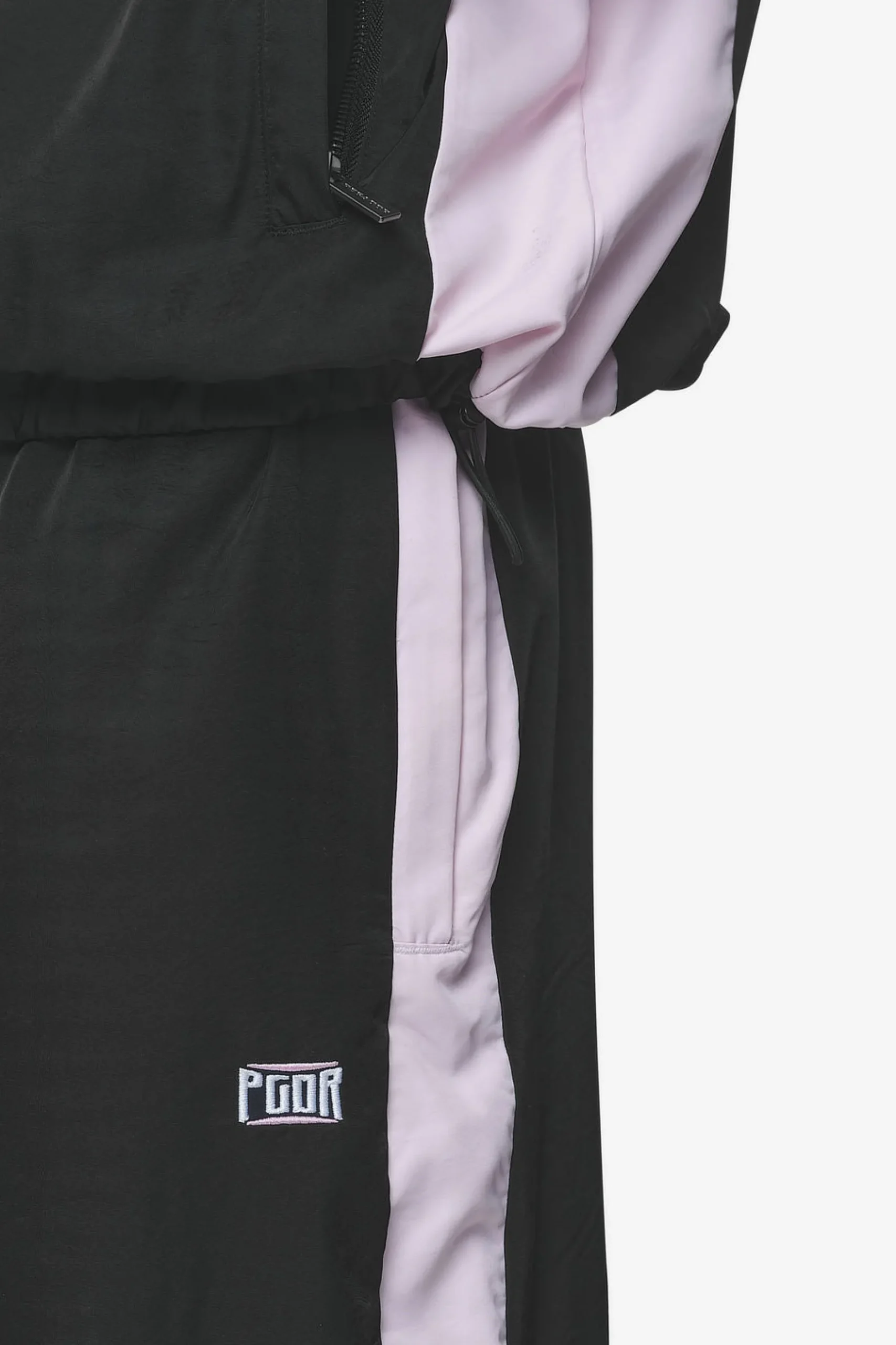 Pegador Stow Wide Track Pants Black Bubblegum
