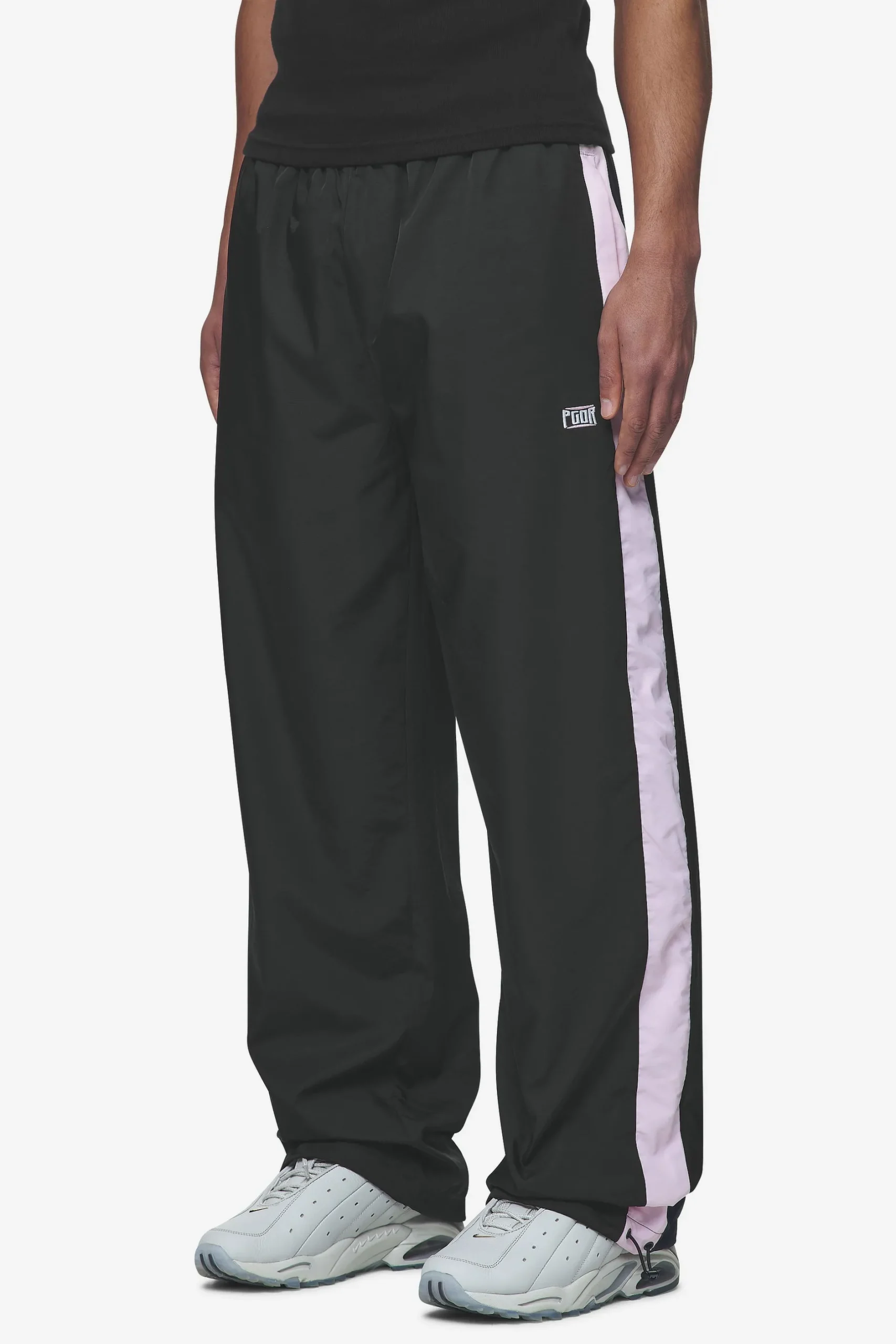 Pegador Stow Wide Track Pants Black Bubblegum