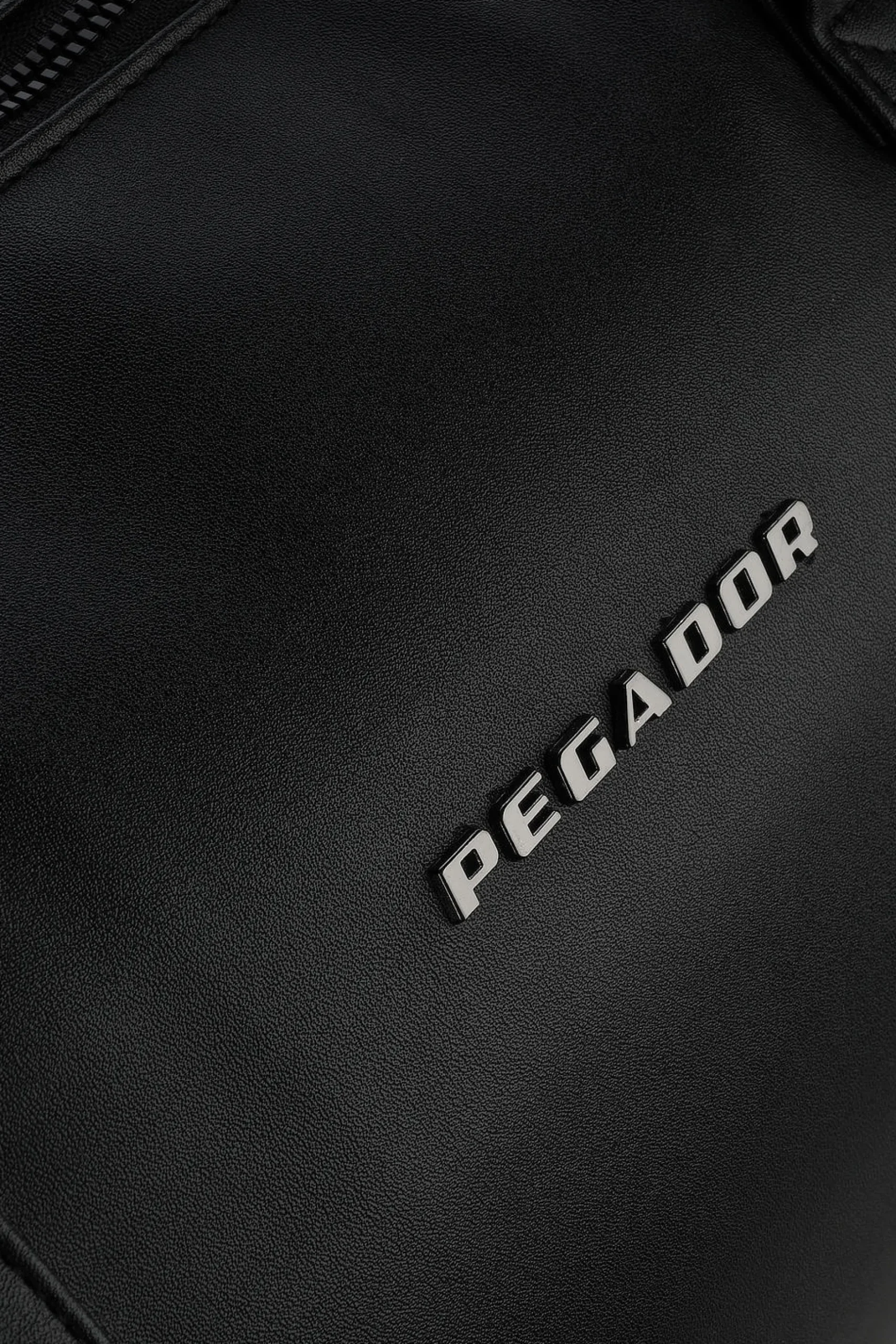Pegador Strahan Logo Faux Leather Weekender Black