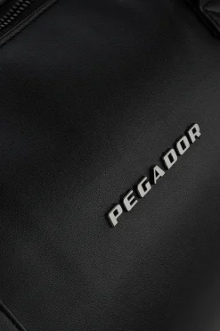 Pegador Strahan Logo Faux Leather Weekender Black
