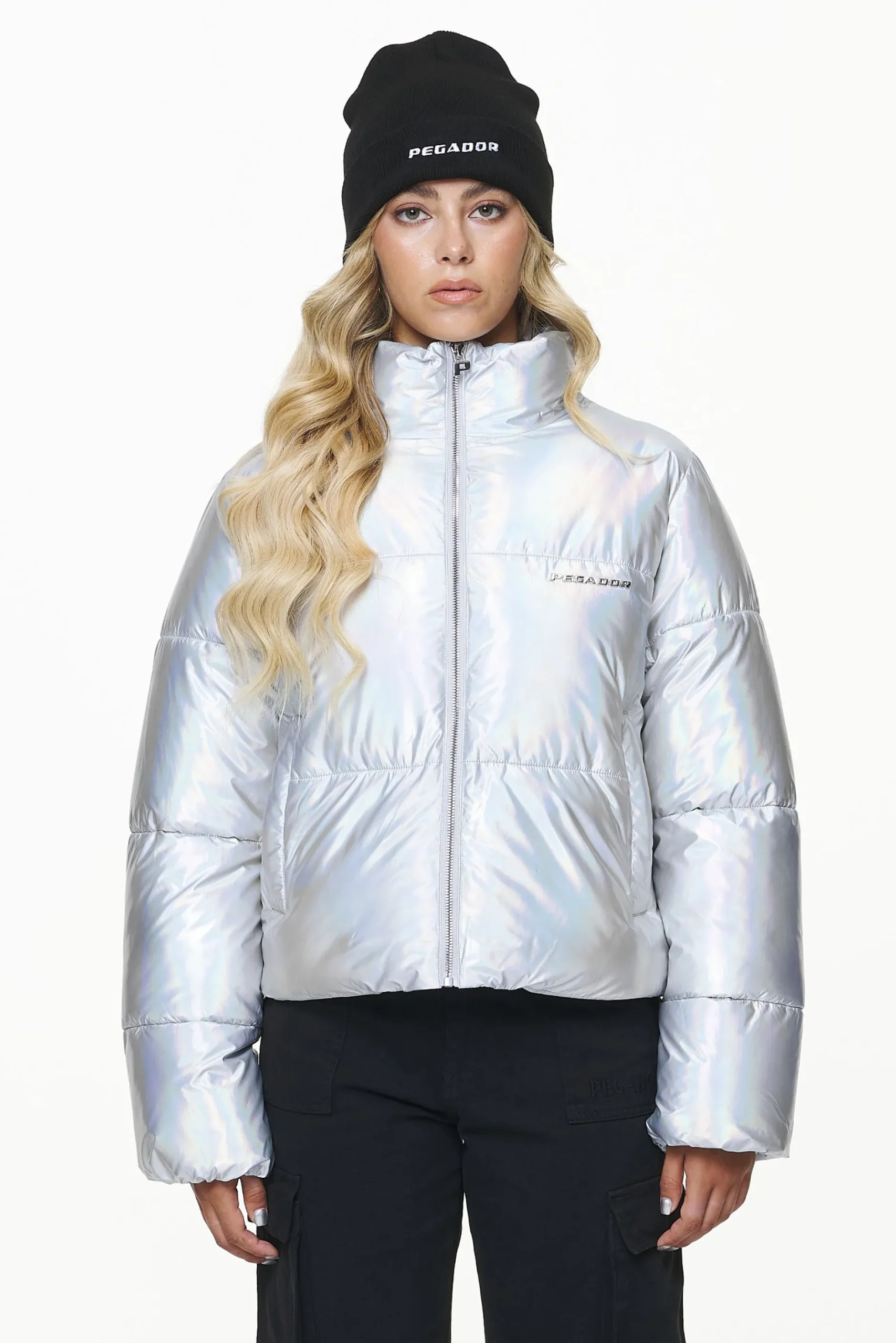 Pegador Sugar Future Puffer Jacket Chrome