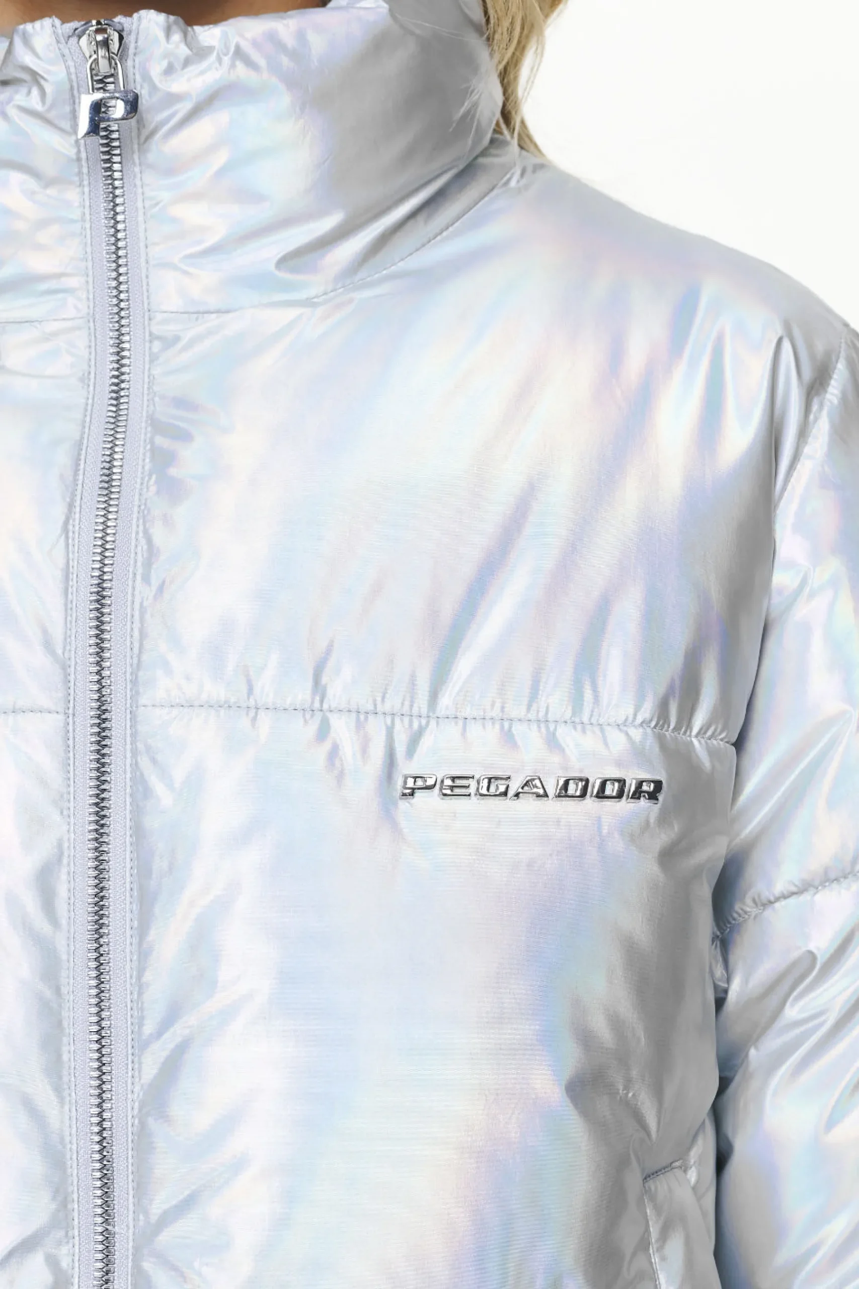 Pegador Sugar Future Puffer Jacket Chrome