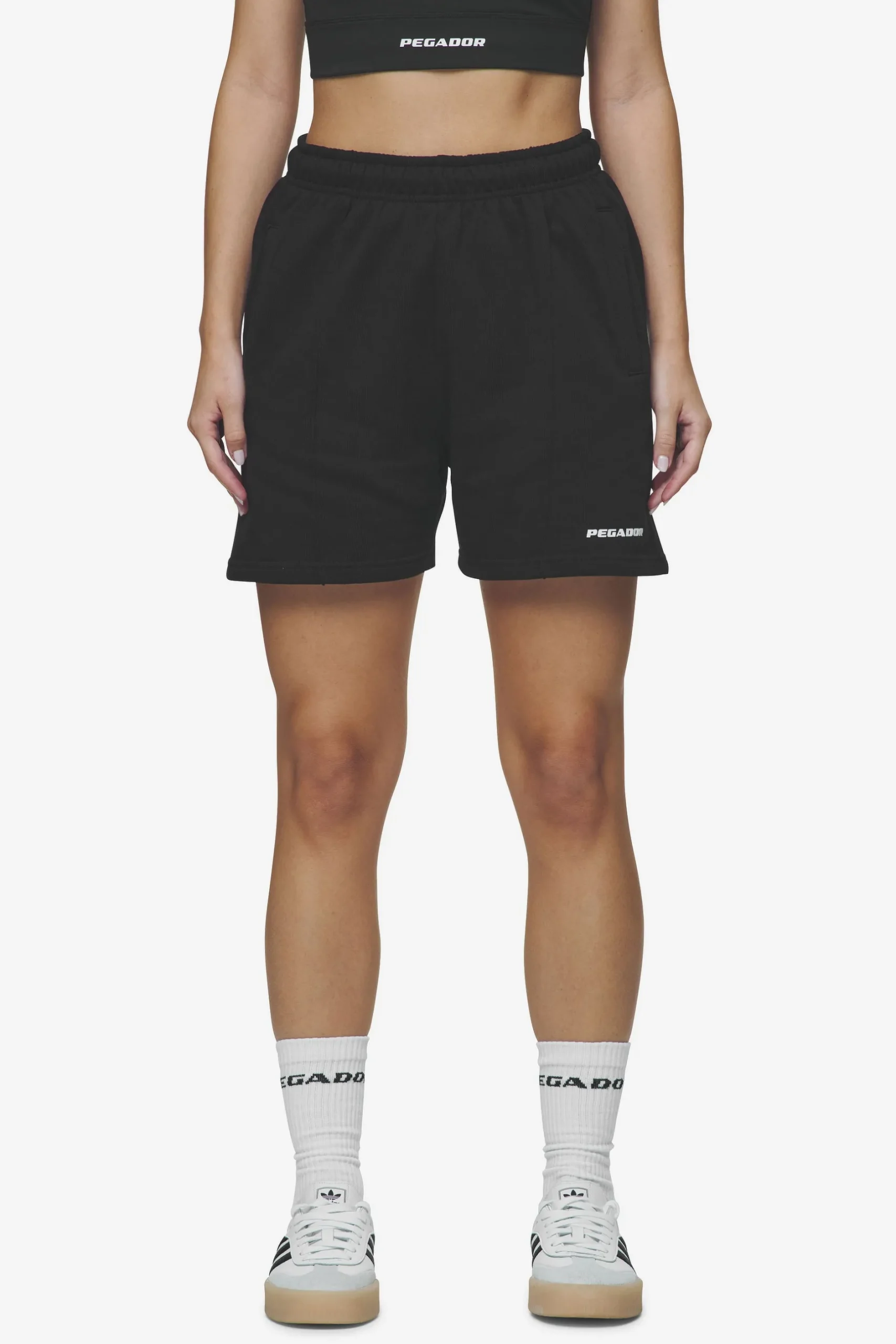 Pegador Sully High Waisted Shorts White Gum