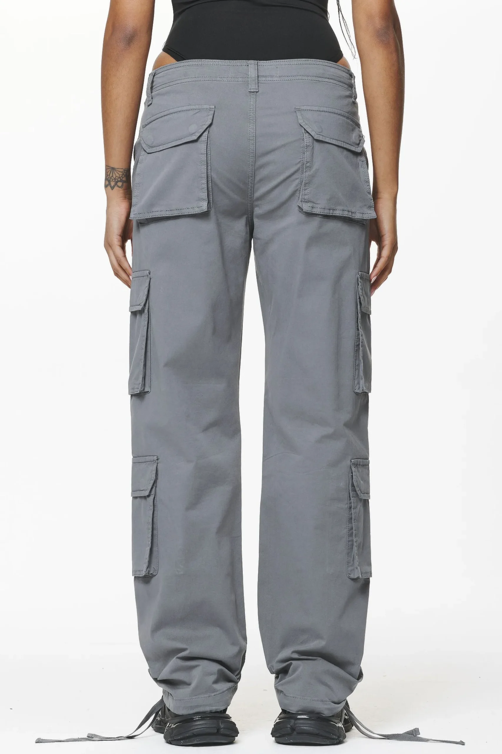 Pegador Tanum Wide Cargo Pants Anthracite Grey