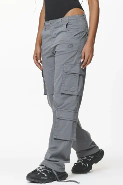 Pegador Tanum Wide Cargo Pants Anthracite Grey