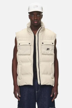 Pegador Tarbal Cargo Puffer Vest Desert Sand