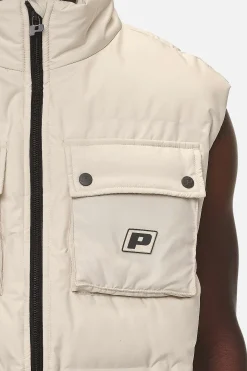 Pegador Tarbal Cargo Puffer Vest Desert Sand