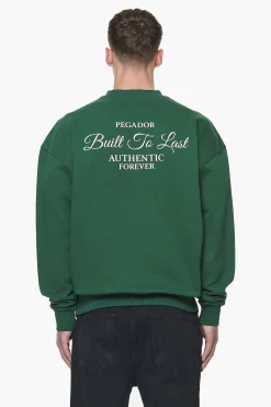 Pegador Tavery Oversized Sweater Vintage Washed British Green