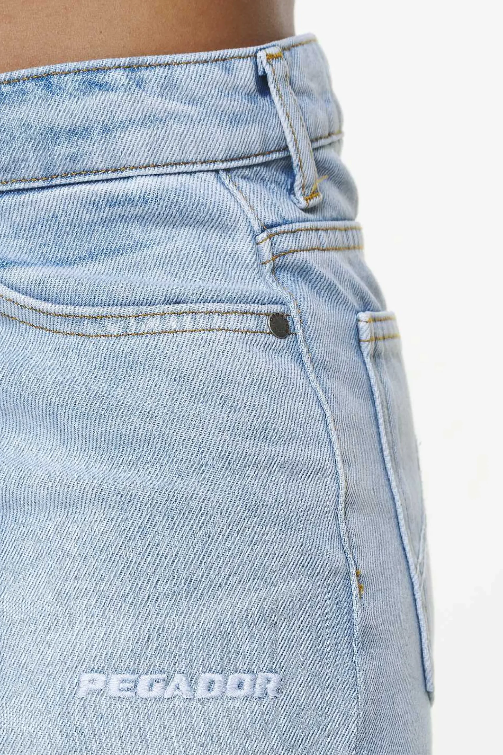 Pegador Terrance Wide Jeans Washed Light Blue
