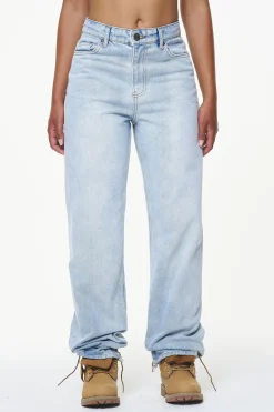 Pegador Terrance Wide Jeans Washed Light Blue