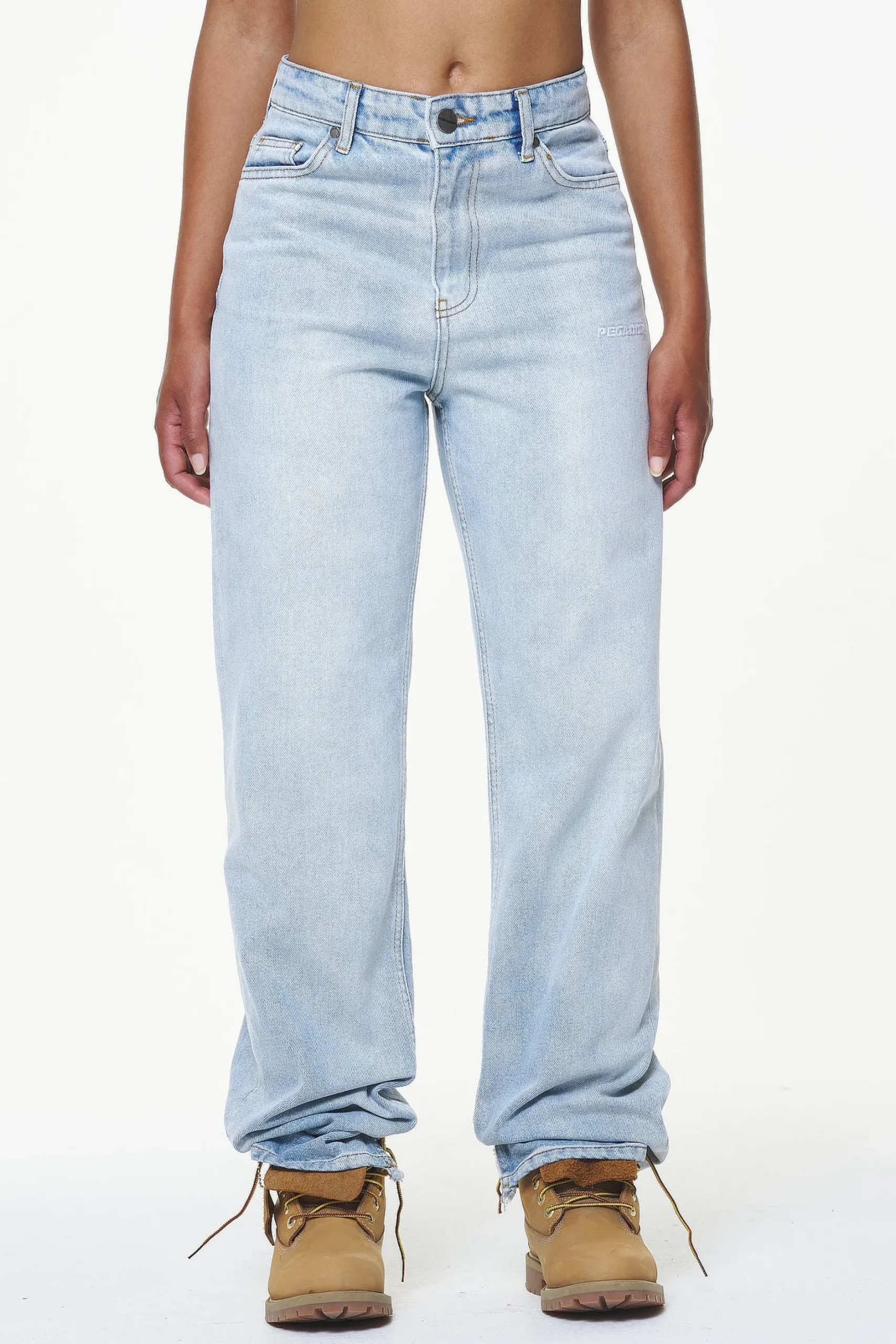 Pegador Terrance Wide Jeans Washed Light Blue