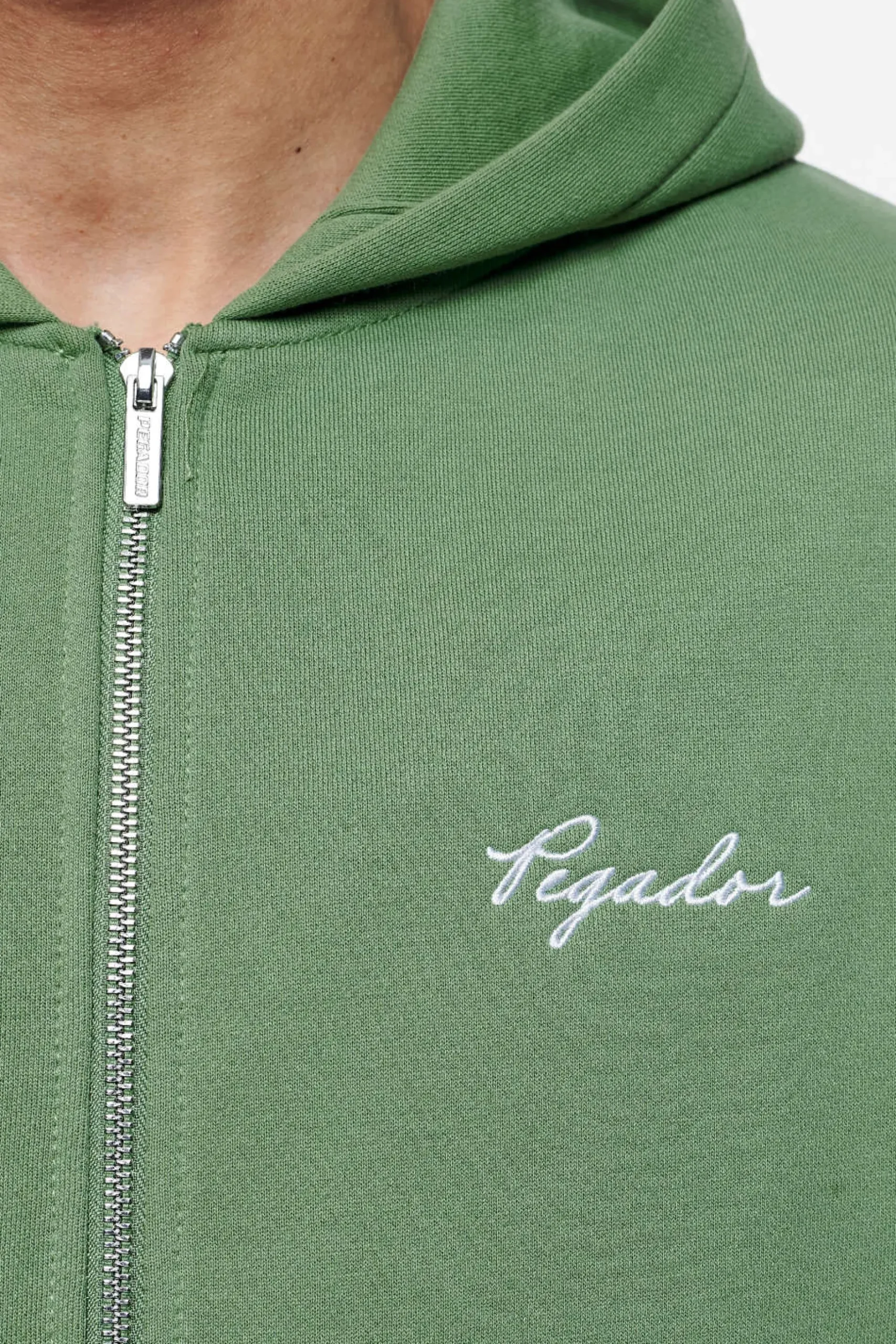 Pegador Teston Sweat Jacket Vintage Washed Cypress Green
