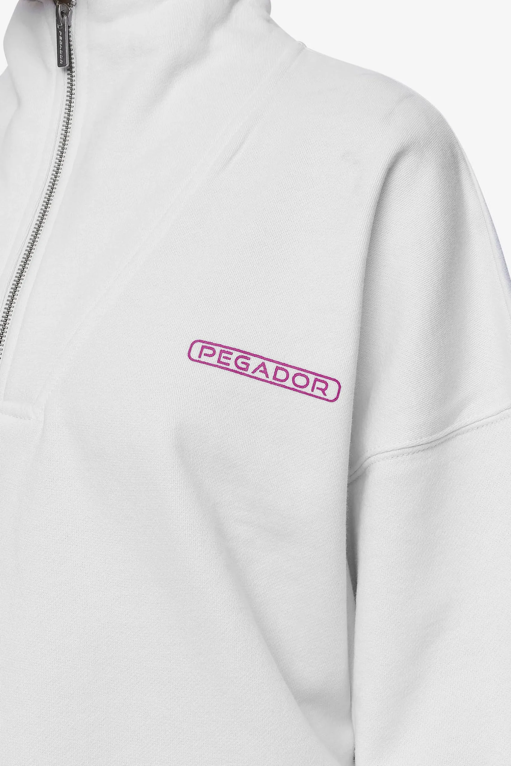 Pegador Thea Oversized Halfzip Sweater White