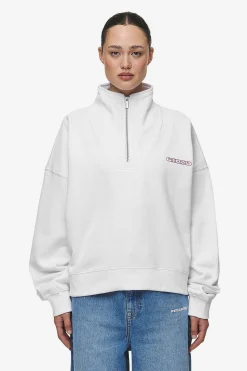 Pegador Thea Oversized Halfzip Sweater White