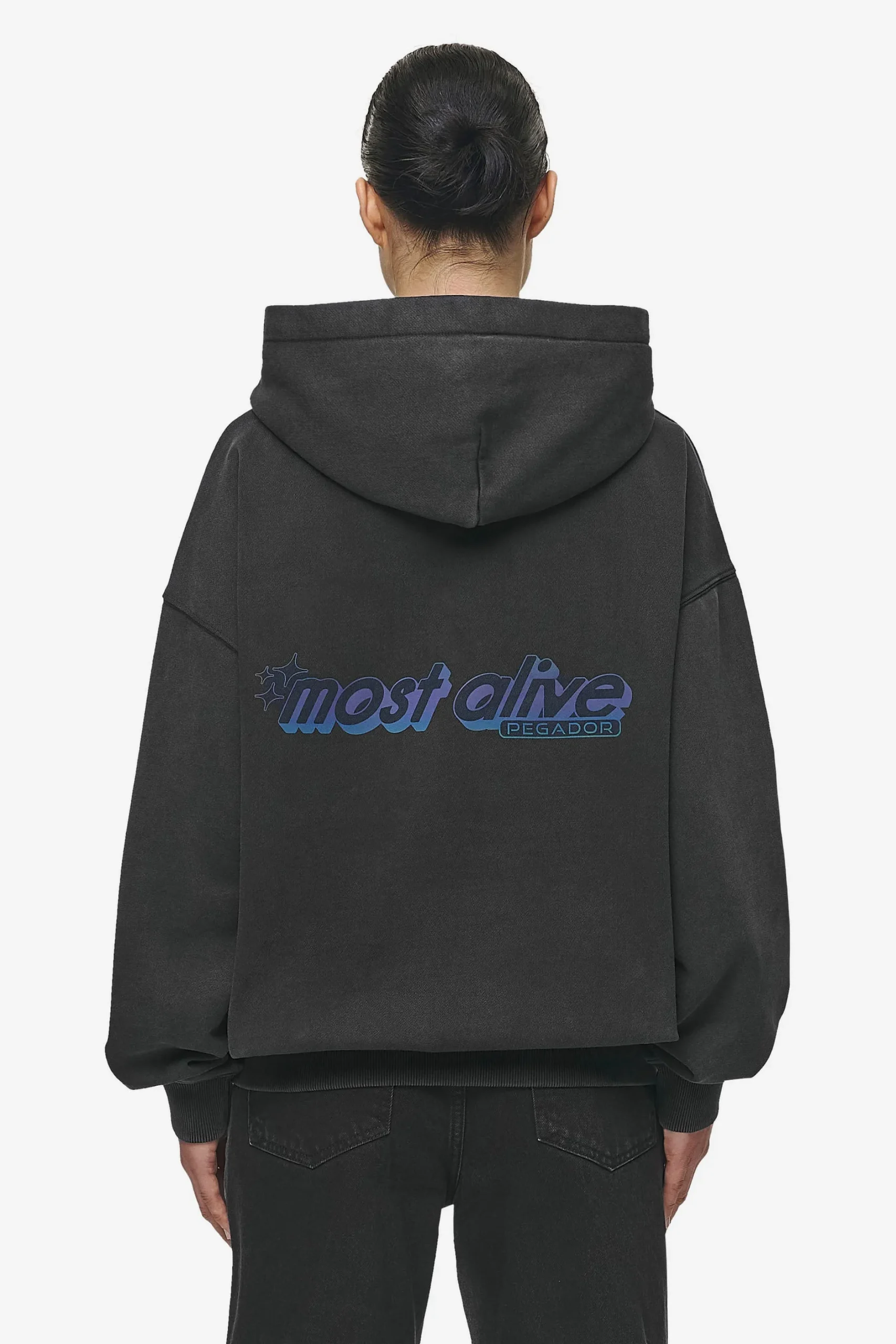 Pegador Thea Oversized Hoodie Vintage Black
