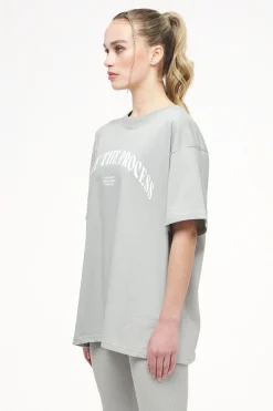 Pegador Topa Oversized Tee Vintage Washed Quiet Gray