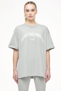 Pegador Topa Oversized Tee Vintage Washed Quiet Gray