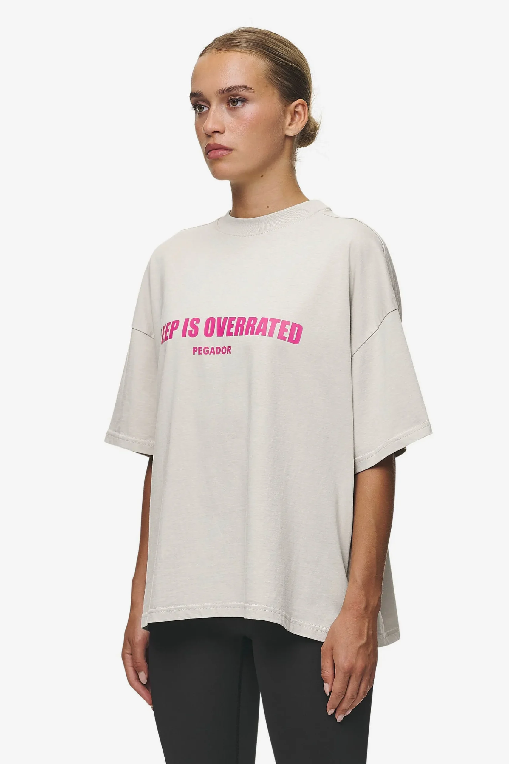 Pegador Tori Heavy Oversized Tee Washed Moon Grey