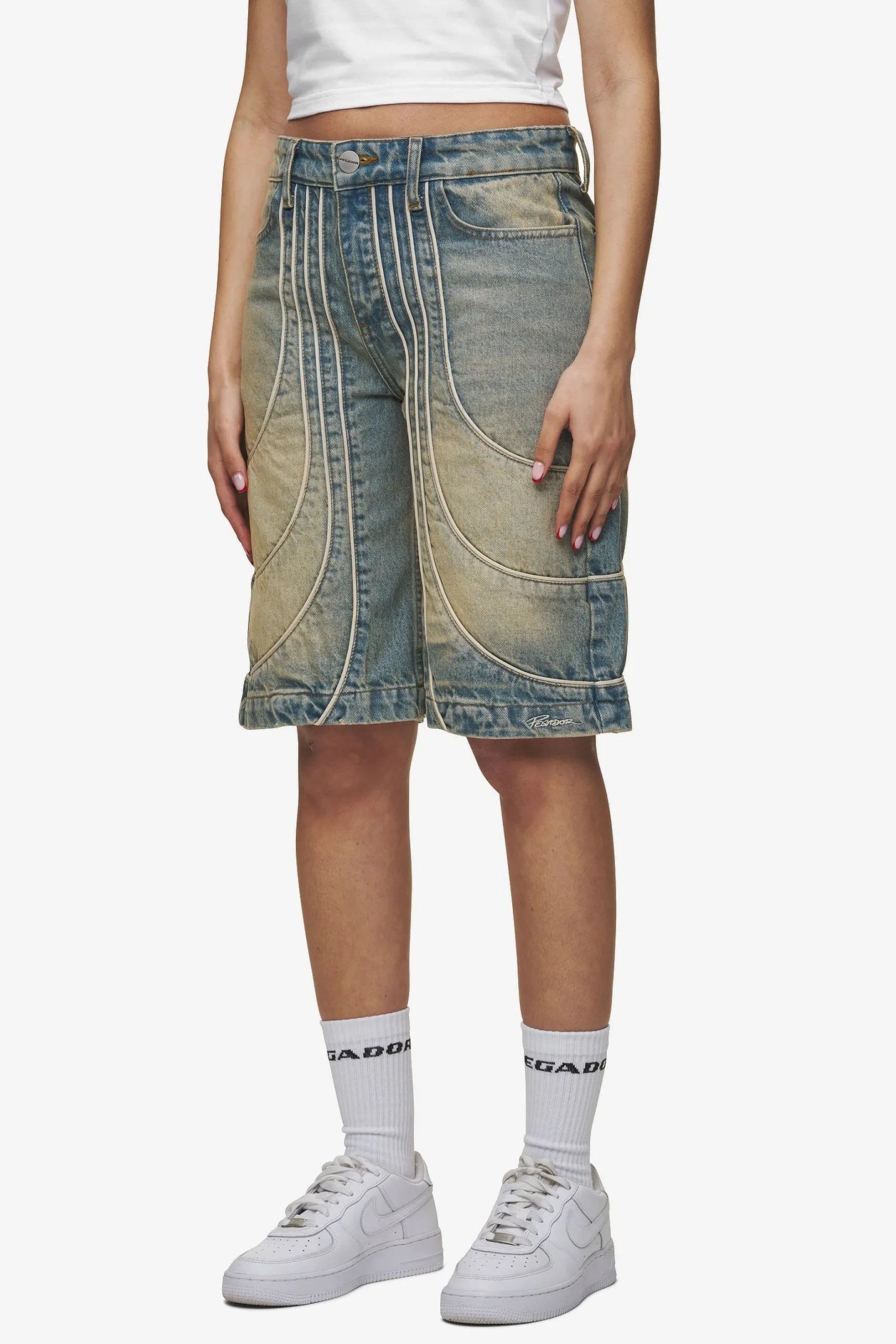 Pegador Treasure Jorts Vintage Blue