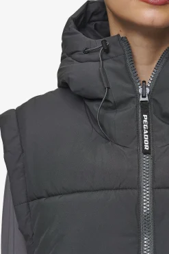 Pegador Trixy 4 In 1 Reversible Puffer Jacket Anthracite