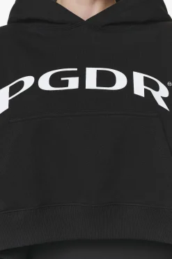 Pegador Troms Oversized Cropped Hoodie Black