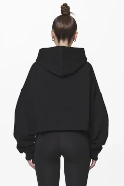 Pegador Troms Oversized Cropped Hoodie Black