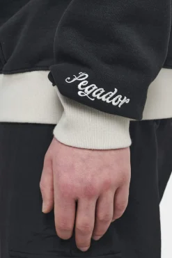 Pegador Trounce Oversized Hoodie Vintage Washed Black Ink Angels Cream