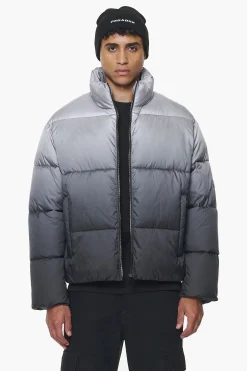 Pegador Tunis Faded Puffer Jacket Dark Grey