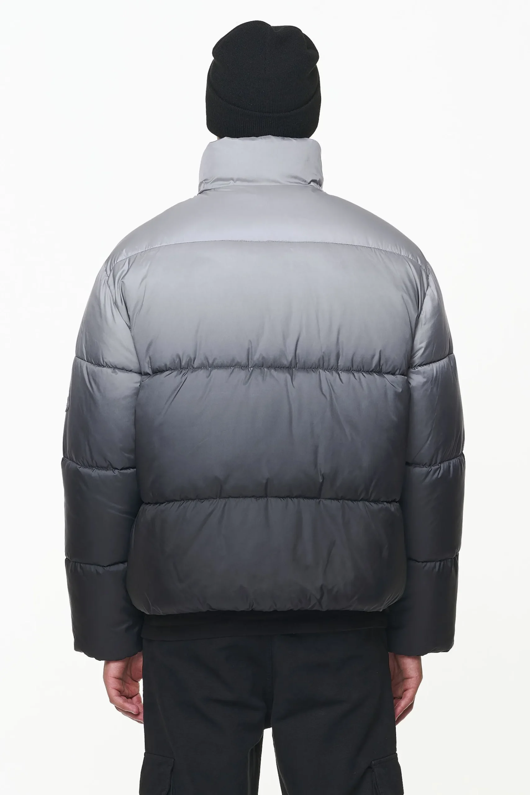 Pegador Tunis Faded Puffer Jacket Dark Grey