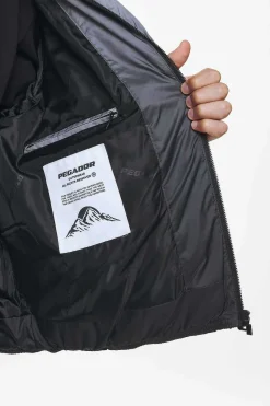 Pegador Tunis Faded Puffer Jacket Dark Grey
