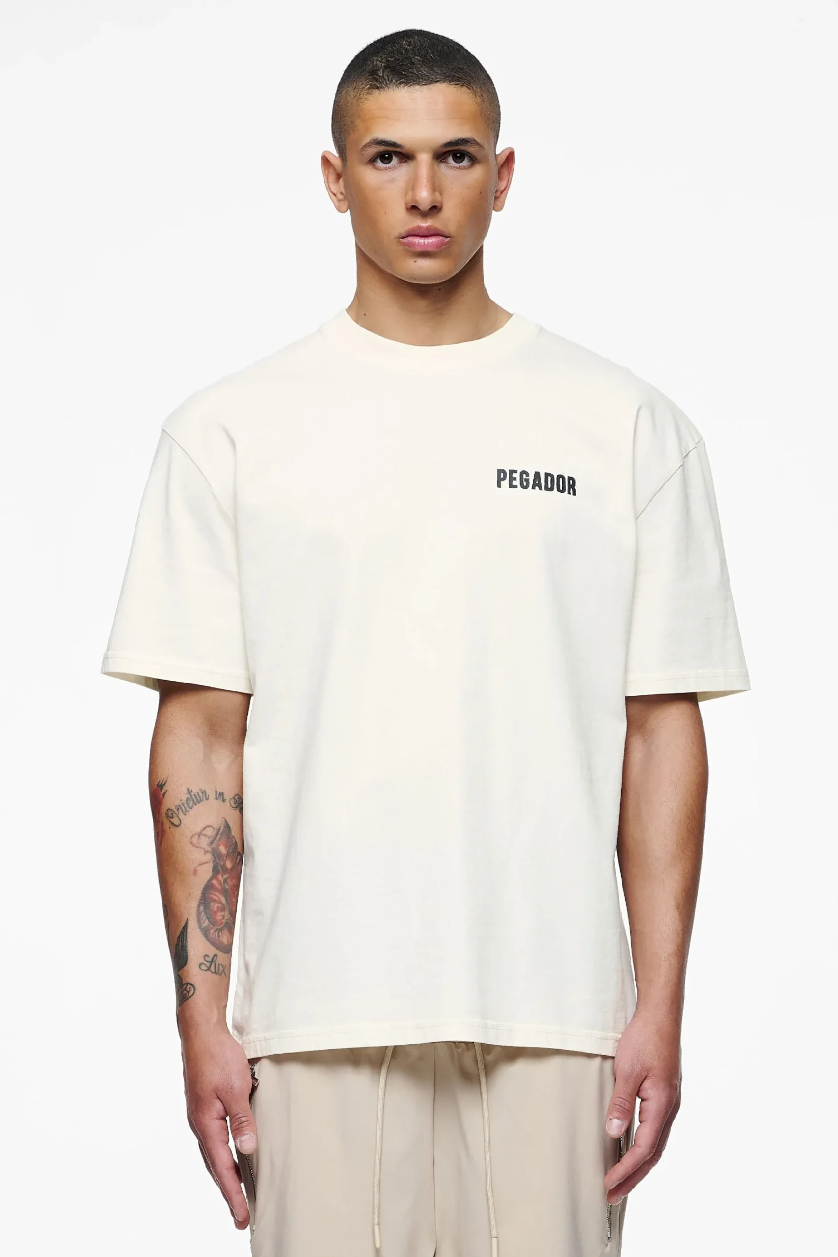 Pegador Verity Oversized Tee Vintage Washed Unbleached