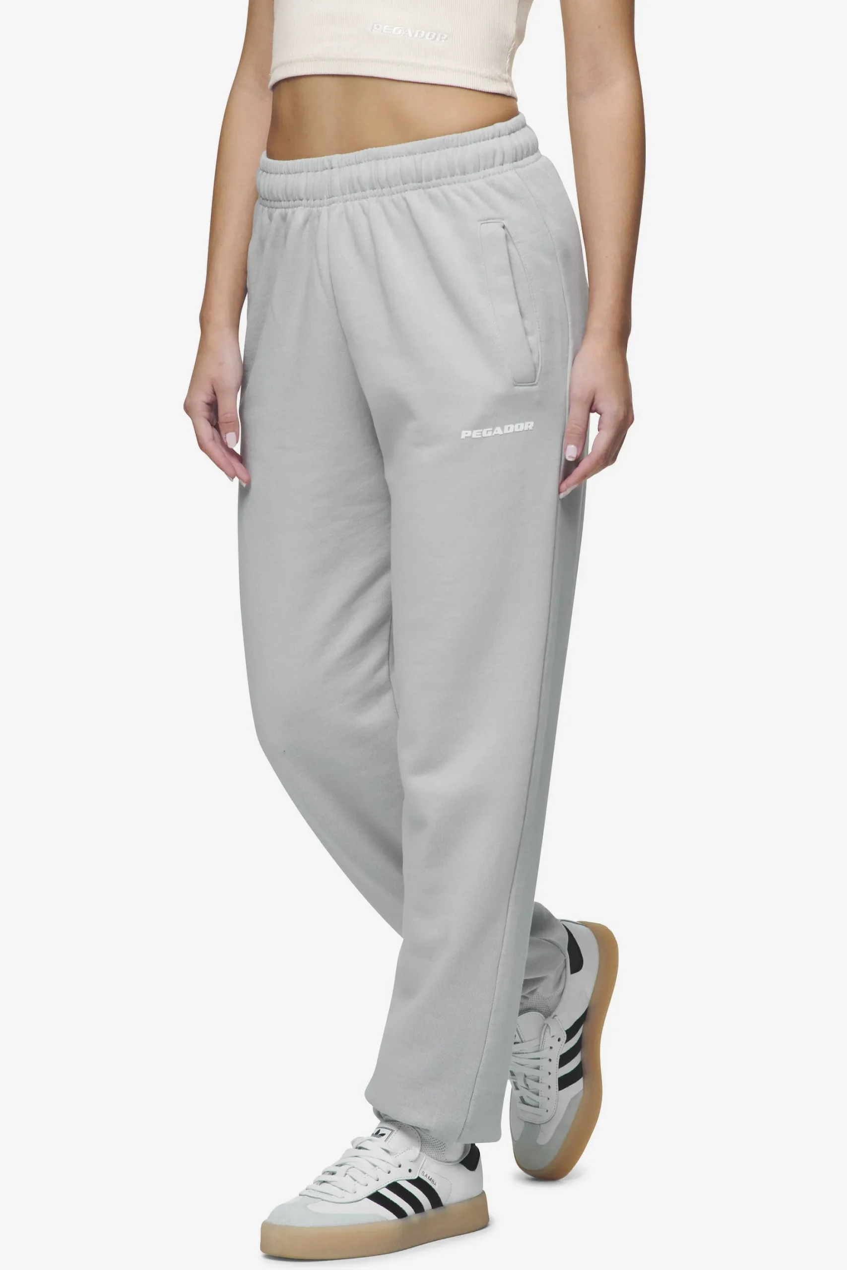 Pegador Villa High Waisted Sweat Pants White Gum