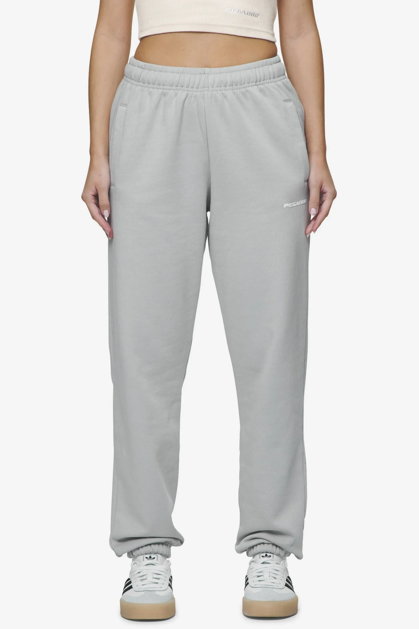 Pegador Villa High Waisted Sweat Pants White Gum