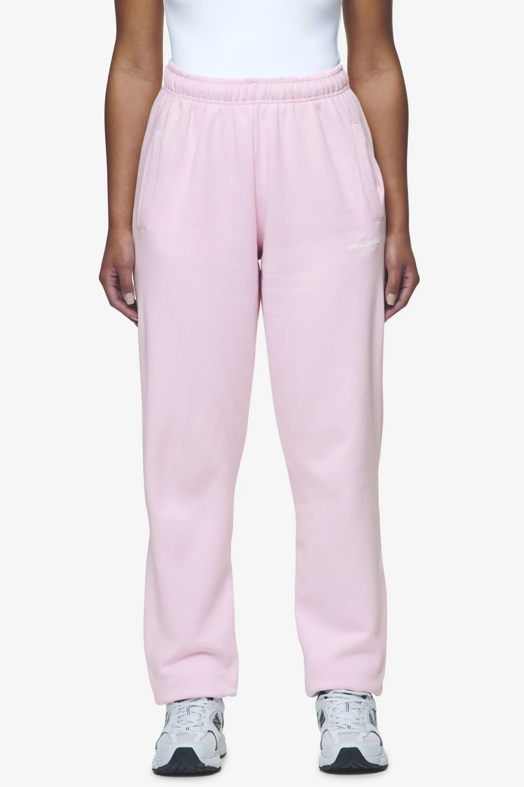 Pegador Villa High Waisted Sweat Pants White Gum