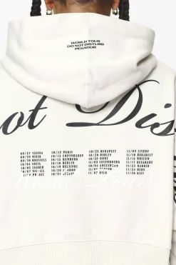 Pegador Vrena Oversized Cropped Hoodie Washed Salty Cream