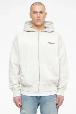 Pegador West Oversized Sweat Jacket Vintage Washed Angels Cream