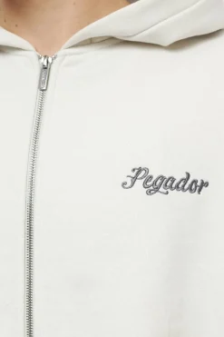 Pegador West Oversized Sweat Jacket Vintage Washed Angels Cream