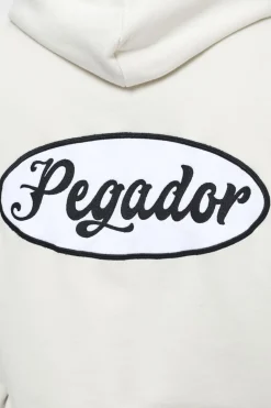 Pegador West Oversized Sweat Jacket Vintage Washed Angels Cream