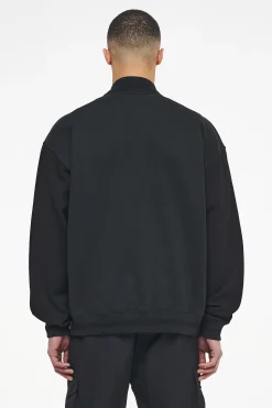 Pegador Whitney Varsity Jacket Washed Black Ink Black