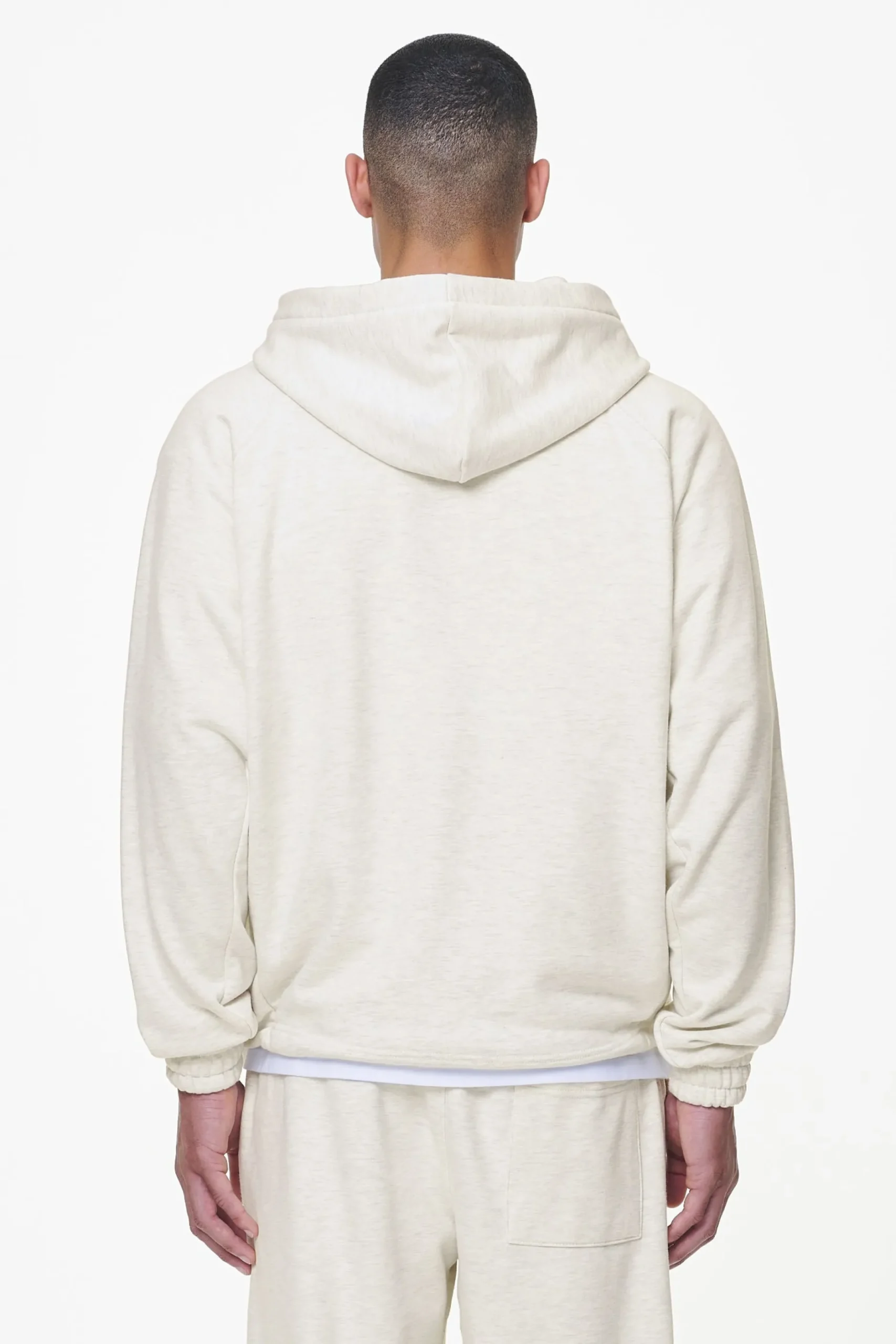 Pegador Winds Terry Raglan Sweat Jacket Cream Melange