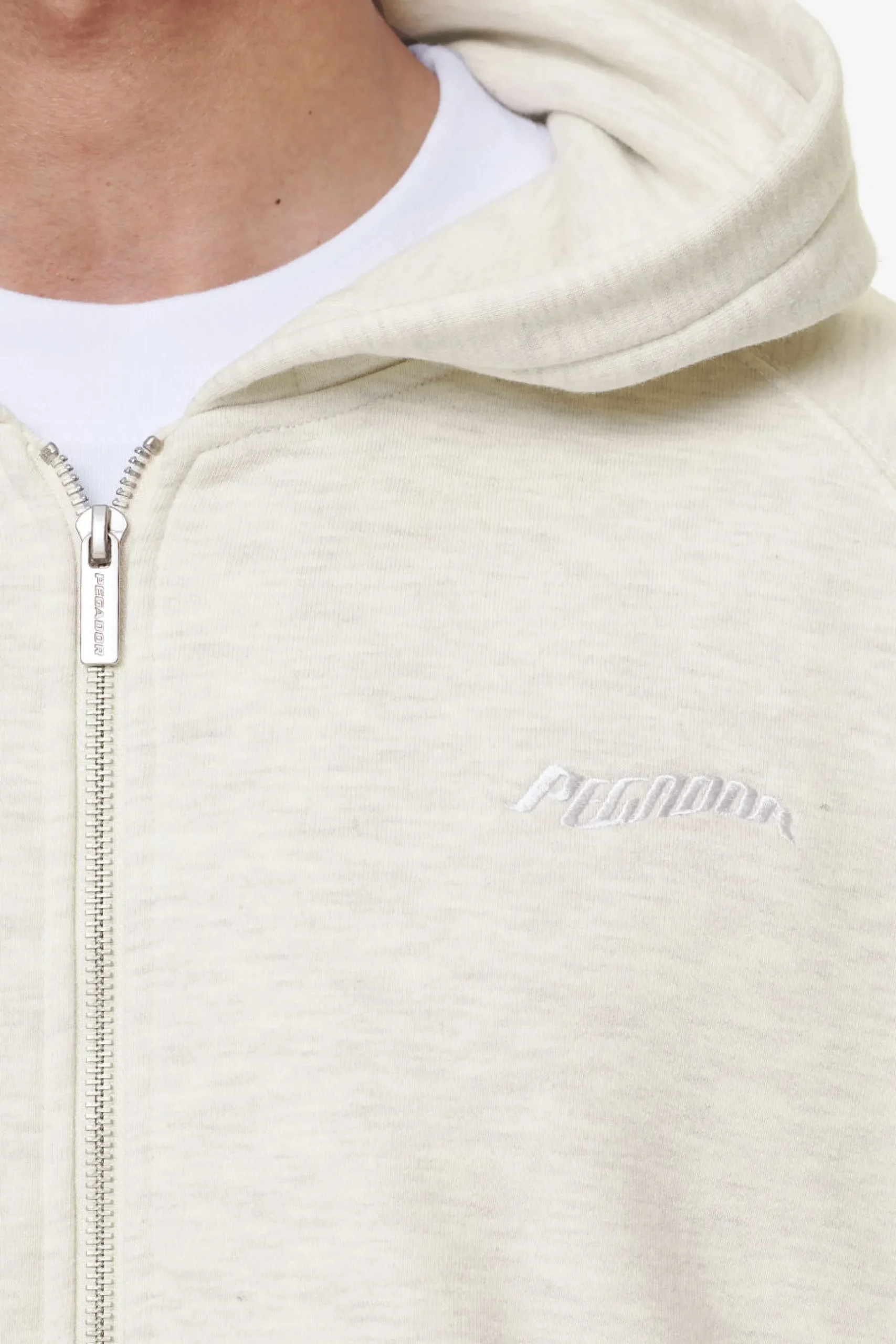 Pegador Winds Terry Raglan Sweat Jacket Cream Melange