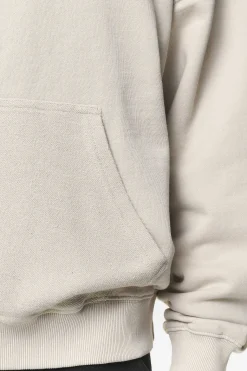Pegador Wintor Inside Out Terry Boxy Hoodie Washed Dust Cream
